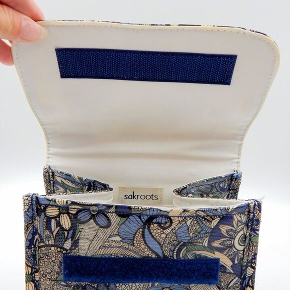 Sakroots Purse Lunch Box Flap Bag Blue Spirit Desert Insulated Mini Cooler Tote - Picture 10 of 12